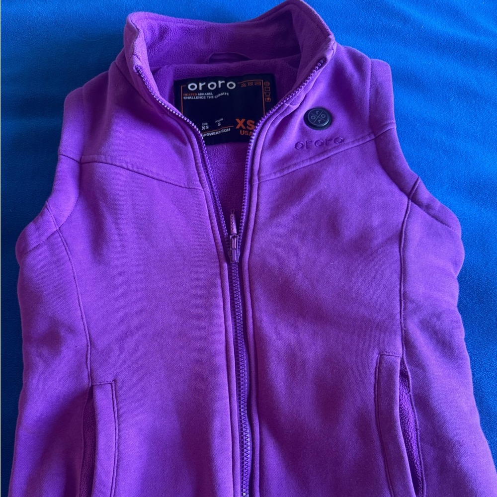 Women’s  Purple Fleece Vest - XS by ORORO